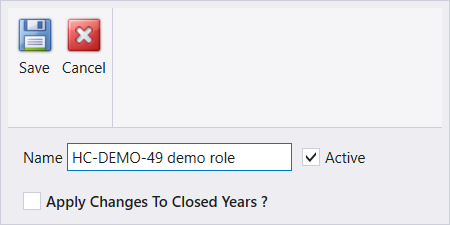 A named role, ready to save