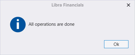 A message box reading All operations are done